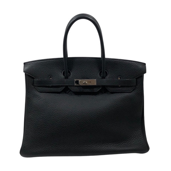 エルメス HERMES バーキン35 □I刻 ブラック SV金具 トリヨンクレマンス メンズ ハンドバッグ