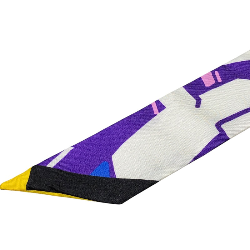 K610 HERMES ツイリー マルチカラースカーフ エルメス HERMES ツイリー マルチカラー シルク レディース スカーフ