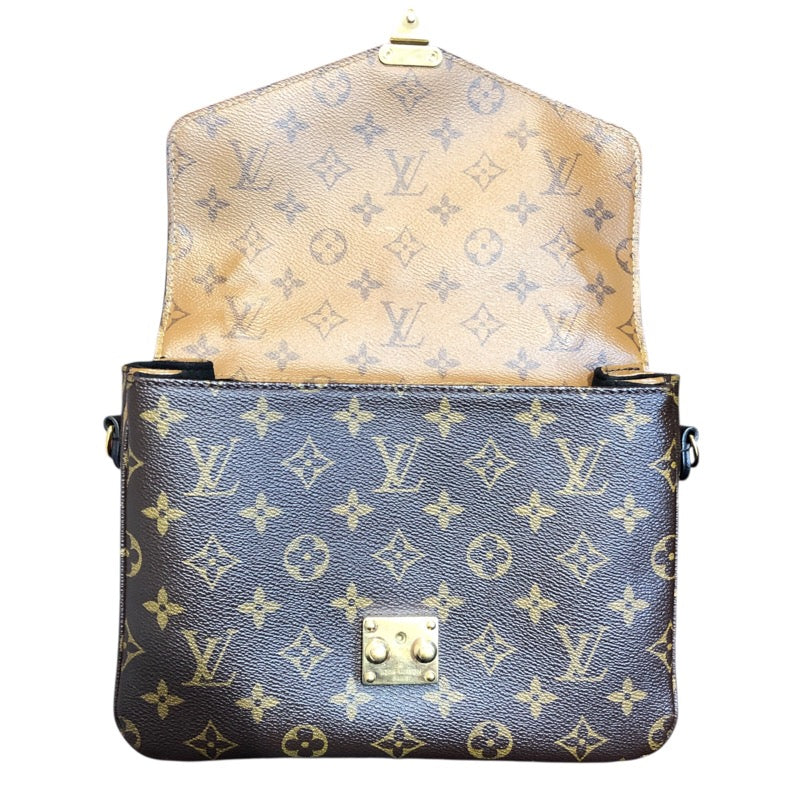 ルイ・ヴィトン LOUIS VUITTON ポシェット・メティスMM MM44876 ベージュ モノグラム・リバースキャンバス レディース ショルダーバッグ
