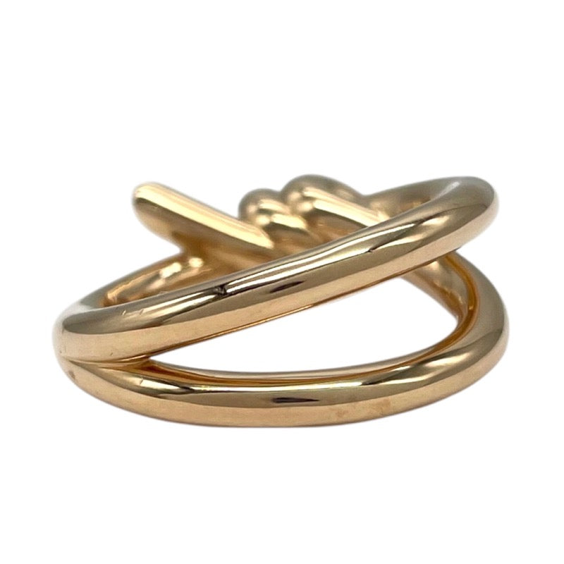 ティファニー TIFFANY＆CO ダブルノット リング 70153521 約12号 K18PG ジュエリー