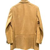 エルメス HERMES シープスエードテーラードジャケット ブラウン レザー メンズ その他トップス