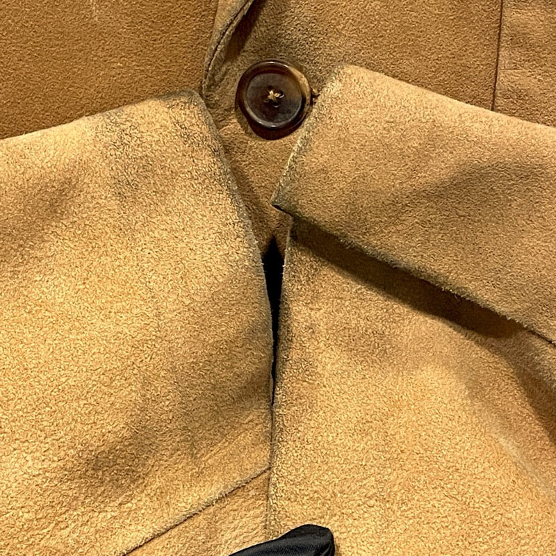 エルメス HERMES シープスエードテーラードジャケット ブラウン レザー メンズ その他トップス