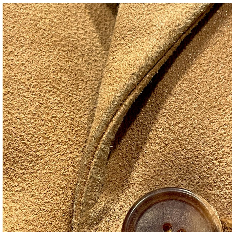 エルメス HERMES シープスエードテーラードジャケット ブラウン レザー メンズ その他トップス