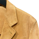 エルメス HERMES シープスエードテーラードジャケット ブラウン レザー メンズ その他トップス