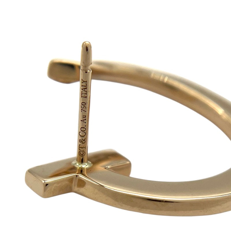 国内発送ティファニー T1 フープ 18k ダイヤモンド エクストラ ティファニー TIFFANY＆CO T ワン オープン フープ ピアス