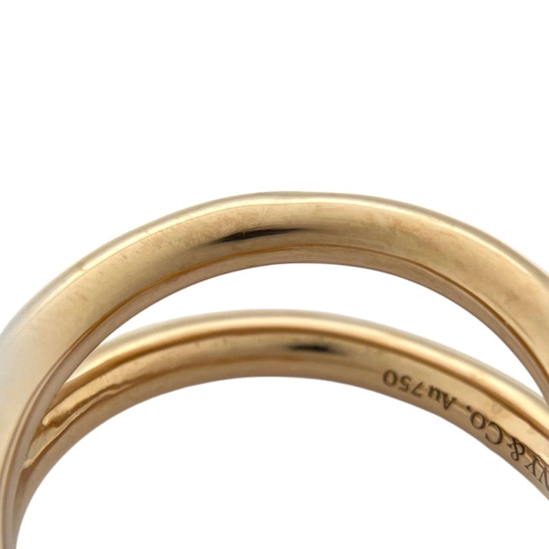ティファニー TIFFANY＆CO ダブルノット リング 70153521 約12号 K18PG ジュエリー