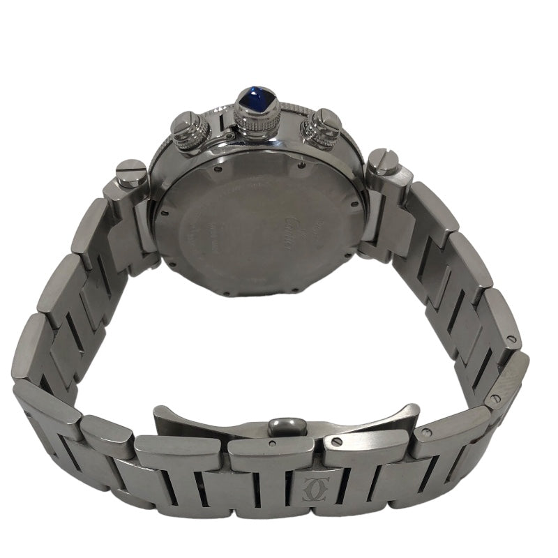 カルティエ Cartier パシャ シータイマー クロノグラフ W31089M7 シルバー文字盤 SS メンズ 腕時計 |  中古ブランドリユースショップ OKURA(おお蔵)