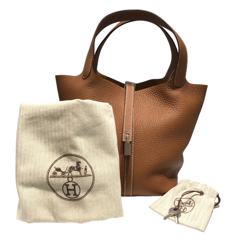 エルメス HERMES ピコタンロックMM U刻 ゴールド シルバー金具 トリヨン レディース ハンドバッグ | 中古ブランドリユースショップ  OKURA(おお蔵)