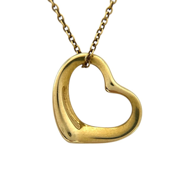ティファニー TIFFANY＆CO オープンハート ネックレス K18YG ジュエリー