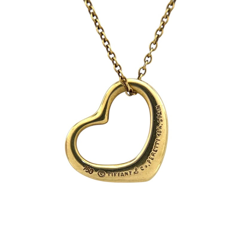 ティファニー TIFFANY＆CO オープンハート ネックレス K18YG