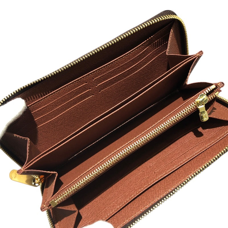 ルイ・ヴィトン LOUIS VUITTON ジッピー・ウォレット M42616 ブラウン モノグラムキャンバス ユニセックス 長財布