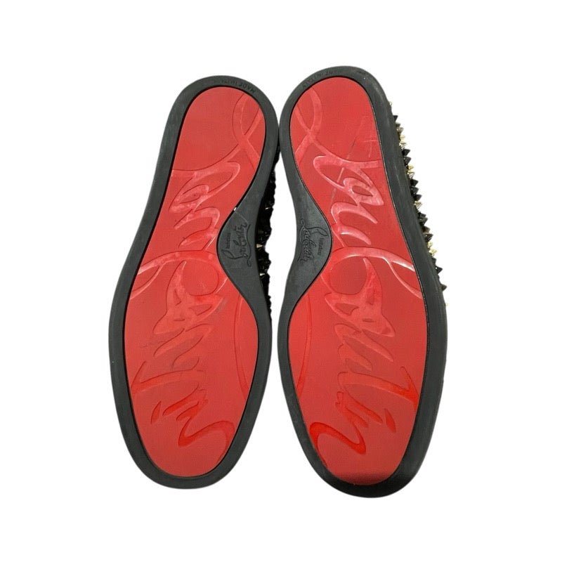 クリスチャン・ルブタン Christian louboutin ローラーボート スタッズ スリッポン ブラック レディース スリッポン