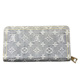 ルイ・ヴィトン LOUIS VUITTON ジッピー・ウォレット M13214 ブルー モノグラムデニム ユニセックス 長財布