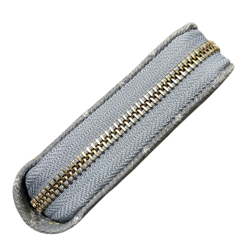 ルイ・ヴィトン LOUIS VUITTON ジッピー・ウォレット M13214 ブルー モノグラムデニム ユニセックス 長財布