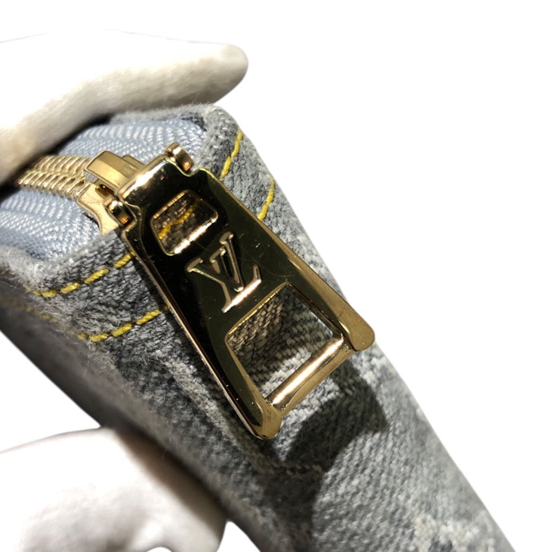 ルイ・ヴィトン LOUIS VUITTON ジッピー・ウォレット M13214 ブルー モノグラムデニム ユニセックス 長財布