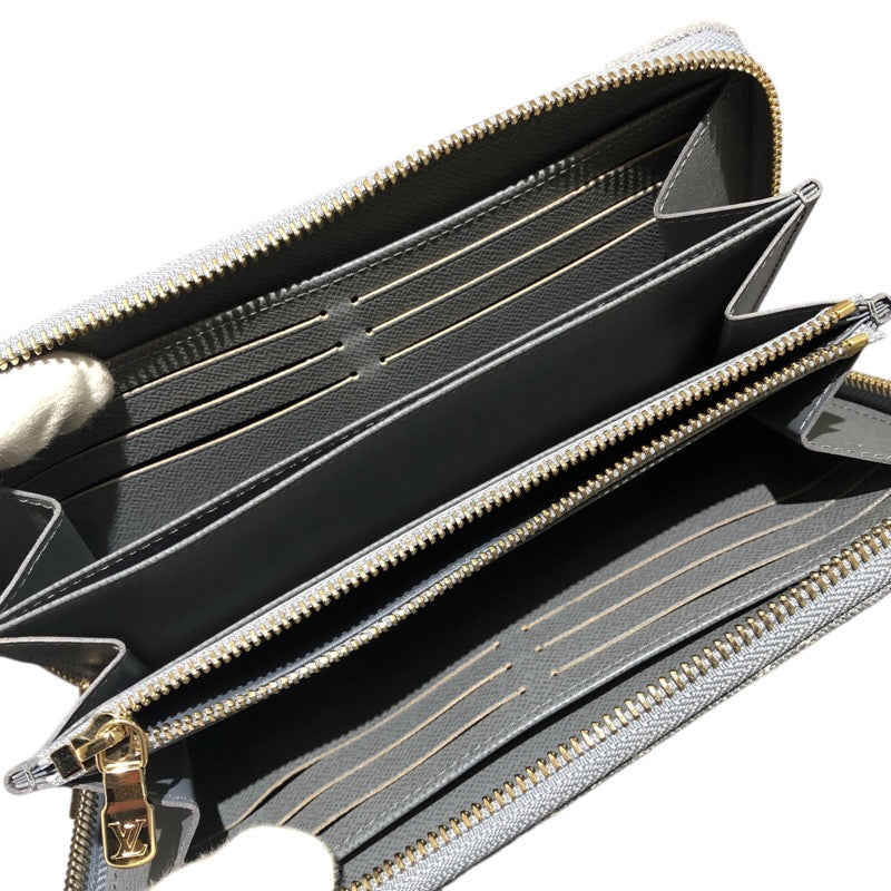 ルイ・ヴィトン LOUIS VUITTON ジッピー・ウォレット M13214 ブルー モノグラムデニム ユニセックス 長財布