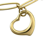 ティファニー TIFFANY＆CO 5モチーフ オープンハート ブレスレット K18YG/翡翠/ラピスラズリ/クリスタル/レッドジャスパー ジュエリー