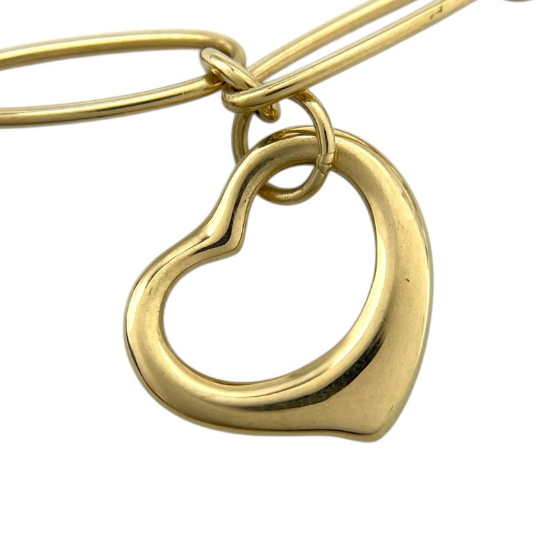ティファニー TIFFANY＆CO 5モチーフ オープンハート ブレスレット K18YG/翡翠/ラピスラズリ/クリスタル/レッドジャスパー ジュエリー