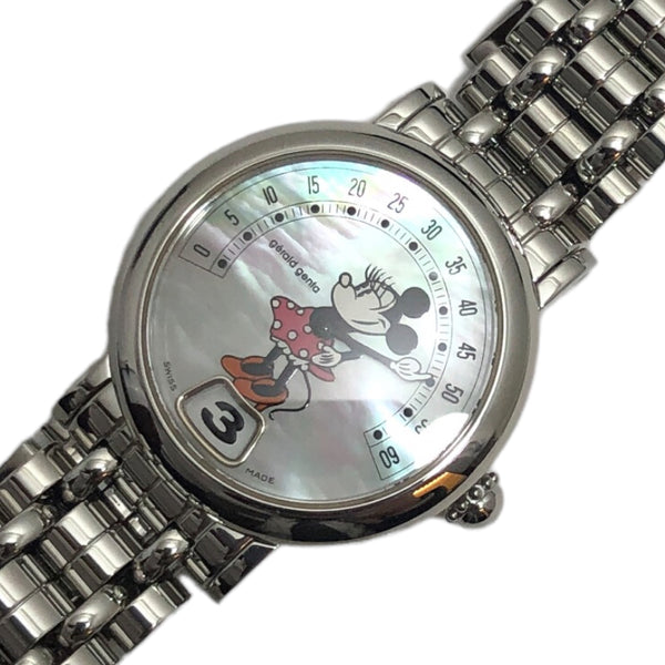 ジェラルド・ジェンタ Gerald Genta レトロファンタジー ミニー S.10.061.B1.B0 ホワイトシェル SS クオーツ レディース 腕時計