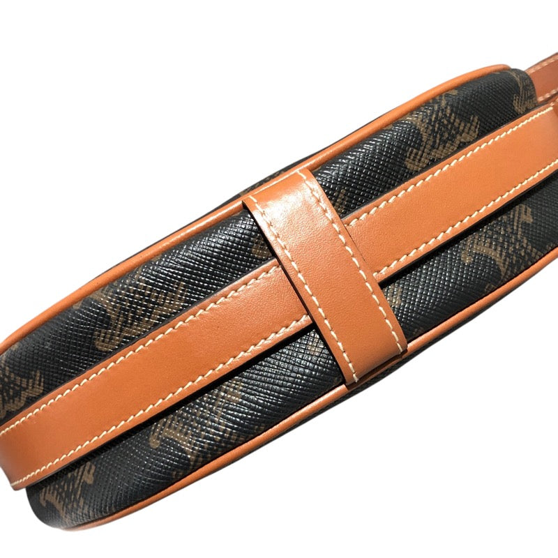 セリーヌ CELINE アヴァ ミニ タン トリオンフキャンバス/カーフスキン レディース ハンドバッグ