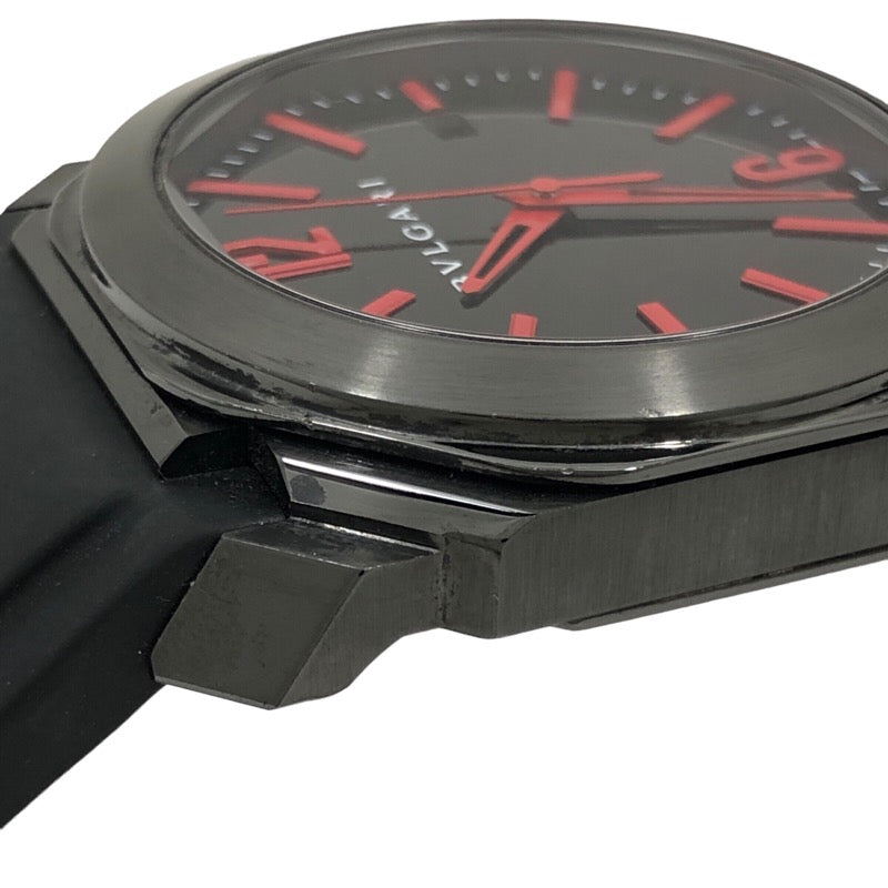 ブルガリ BVLGARI オクト ウルトラネロ BGO41S(BGO41C9BSVD) SS(DLC加工)/ラバーストラップ 自動巻き メンズ 腕時計