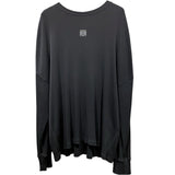 ロエベ LOEWE アナグラム刺繍ロングスリーブTシャツ H526Y22XAY ブラック コットン メンズ 長袖Ｔシャツ