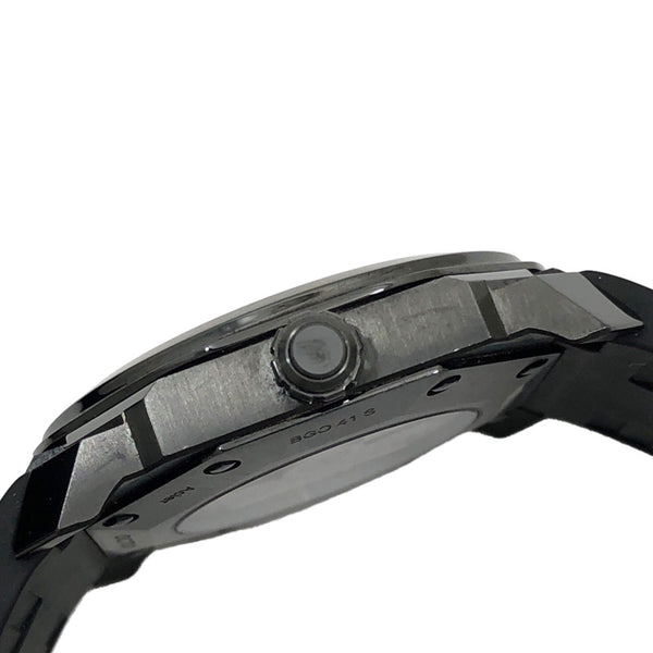 ブルガリ BVLGARI オクト ウルトラネロ BGO41S(BGO41C9BSVD) SS(DLC加工)/ラバーストラップ 自動巻き メンズ 腕時計