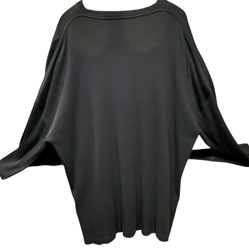 ロエベ LOEWE アナグラム刺繍ロングスリーブTシャツ H526Y22XAY ブラック コットン メンズ 長袖Ｔシャツ