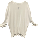 ロエベ LOEWE アナグラム刺繍ロングスリーブTシャツ H526Y22XAY ホワイト コットン メンズ 長袖Ｔシャツ