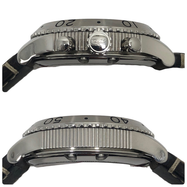 ブレゲ Breguet タイプXXI 3817ST/X2/3ZU グレー文字盤 SS/レザーストラップ メンズ 腕時計