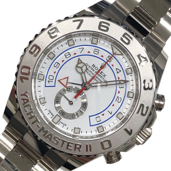ロレックス ROLEX ヨットマスター2 116689 ホワイト K18WG メンズ 腕時計