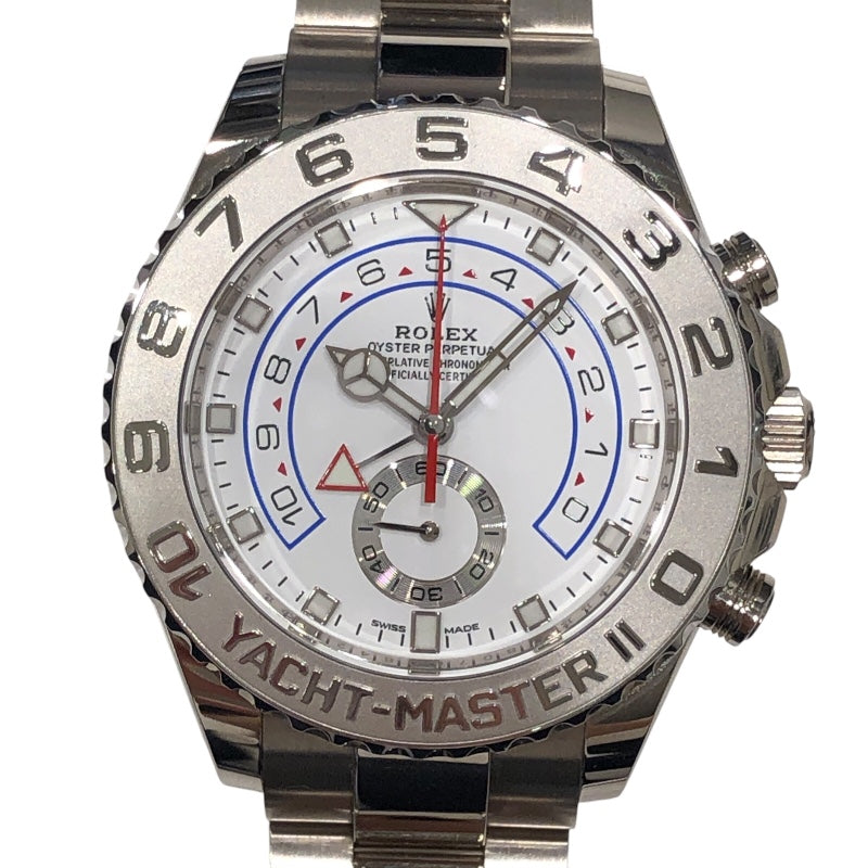 ロレックス ROLEX ヨットマスター2 116689 ホワイト K18WG