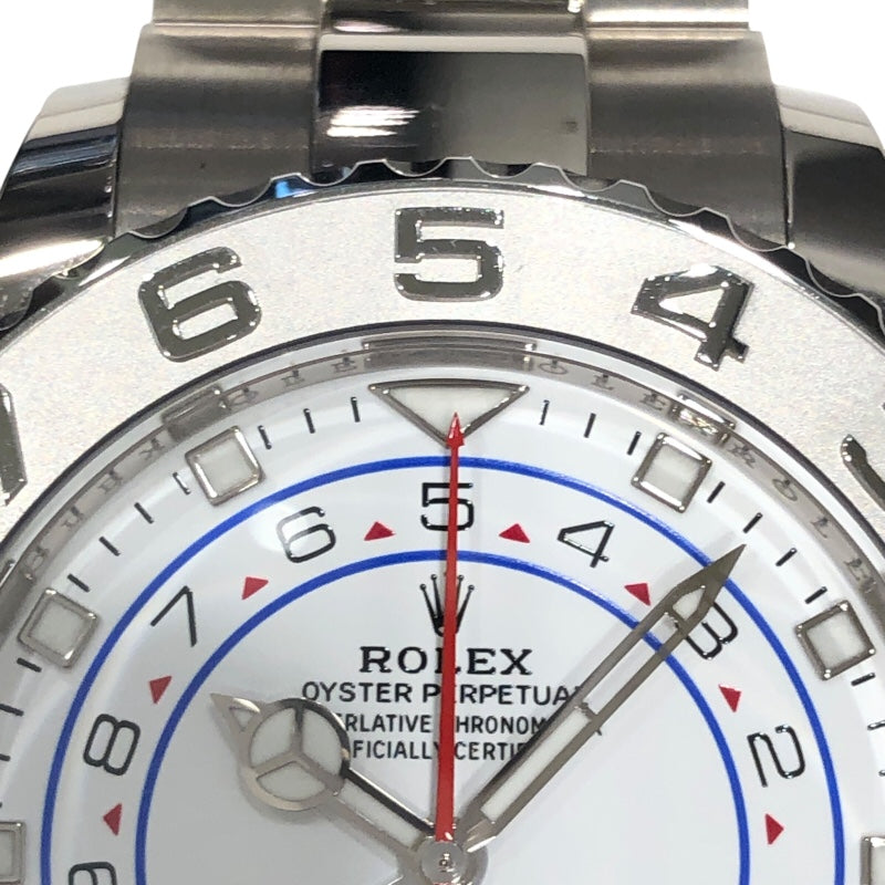 ロレックス ROLEX ヨットマスター2 116689 ホワイト K18WG メンズ 腕時計