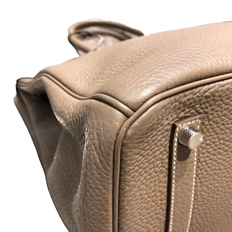 エルメス HERMES バーキン35 Y刻印 エトゥープ/SV金具 トリヨンクレマンス ユニセックス ハンドバッグ