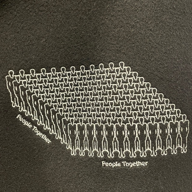 ルイ・ヴィトン LOUIS VUITTON パペットペースポールジャケット HKL60EMJY ブラック×ホワイト ウール メンズ スタジャン