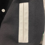 ルイ・ヴィトン LOUIS VUITTON パペットペースポールジャケット HKL60EMJY ブラック×ホワイト ウール メンズ スタジャン