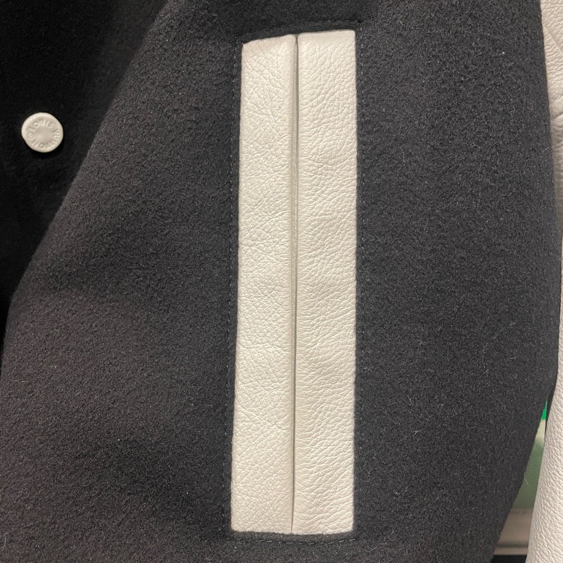 ルイ・ヴィトン LOUIS VUITTON パペットペースポールジャケット HKL60EMJY ブラック×ホワイト ウール メンズ スタジャン