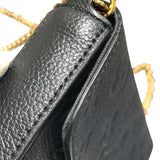 ルイ・ヴィトン LOUIS VUITTON ポシェット・フェリシー M64064 ブラック ゴールド金具 モノグラム・アンプラント レザー レディース ショルダーバッグ