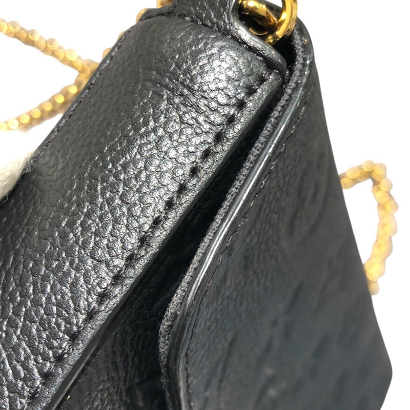 ルイ・ヴィトン LOUIS VUITTON ポシェット・フェリシー M64064 ブラック ゴールド金具 モノグラム・アンプラント レザー レディース ショルダーバッグ