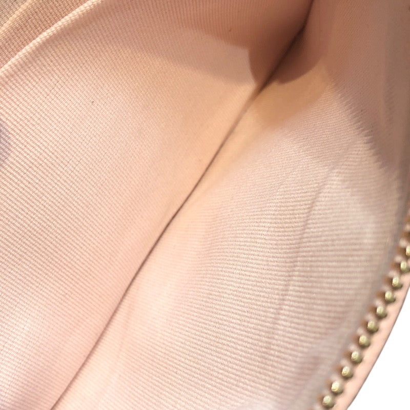 シャネル CHANEL マトラッセミニポーチ ピンク/ラインストーン ソフトキャビア レディース ポーチ