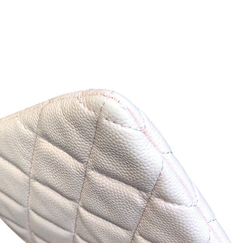 シャネル CHANEL マトラッセミニポーチ ピンク/ラインストーン ソフトキャビア レディース ポーチ