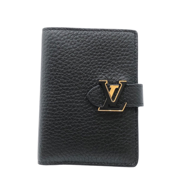 ルイ・ヴィトン LOUIS VUITTON LVヴェルティカルウォレットコンパクト M81561 ノワール トリヨン レディース 二つ折り財布