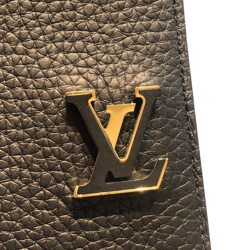 ルイ・ヴィトン LOUIS VUITTON LVヴェルティカルウォレットコンパクト M81561 ノワール トリヨン レディース 二つ折り財布