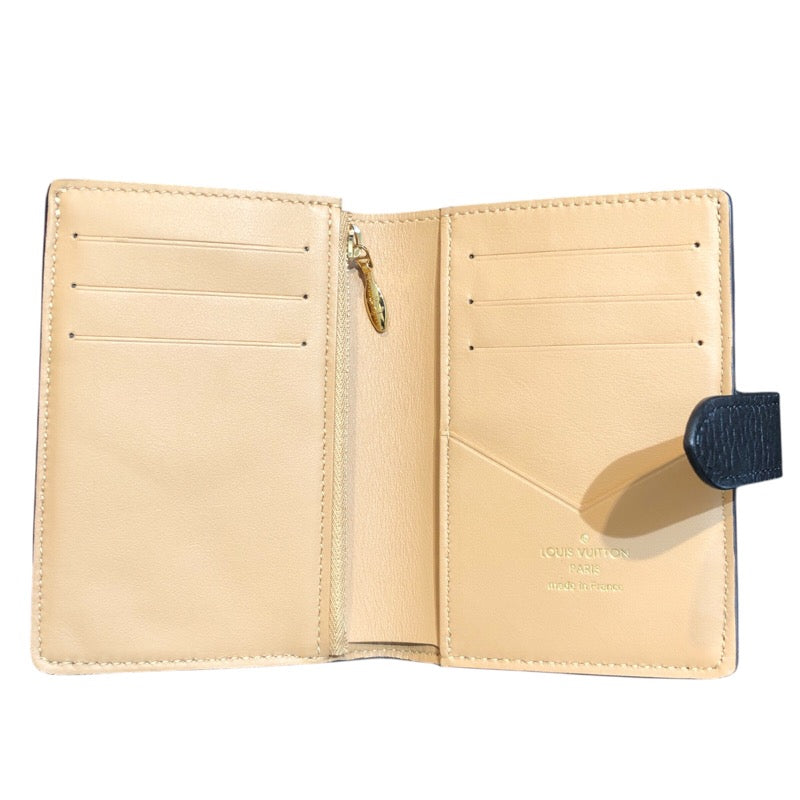 ルイ・ヴィトン LOUIS VUITTON LVヴェルティカルウォレットコンパクト M81561 ノワール トリヨン レディース 二つ折り財布