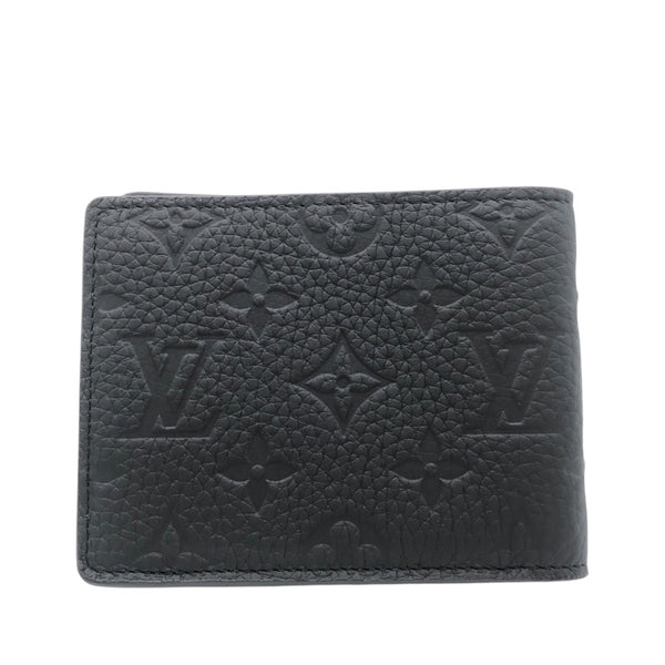 ルイ・ヴィトン LOUIS VUITTON ポルトフォイユ・ミュルティプル M82072 ブラック トリヨンレザー メンズ 二つ折り財布