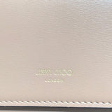 ジミーチュウ JIMMY CHOO マリンダ三つ折り財布 ピンクベージュ/GD カーフレザー レディース 三つ折り財布
