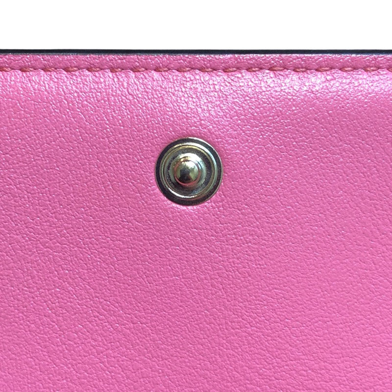 ジミーチュウ JIMMY CHOO マリンダ三つ折り財布 ピンクベージュ/GD カーフレザー レディース 三つ折り財布