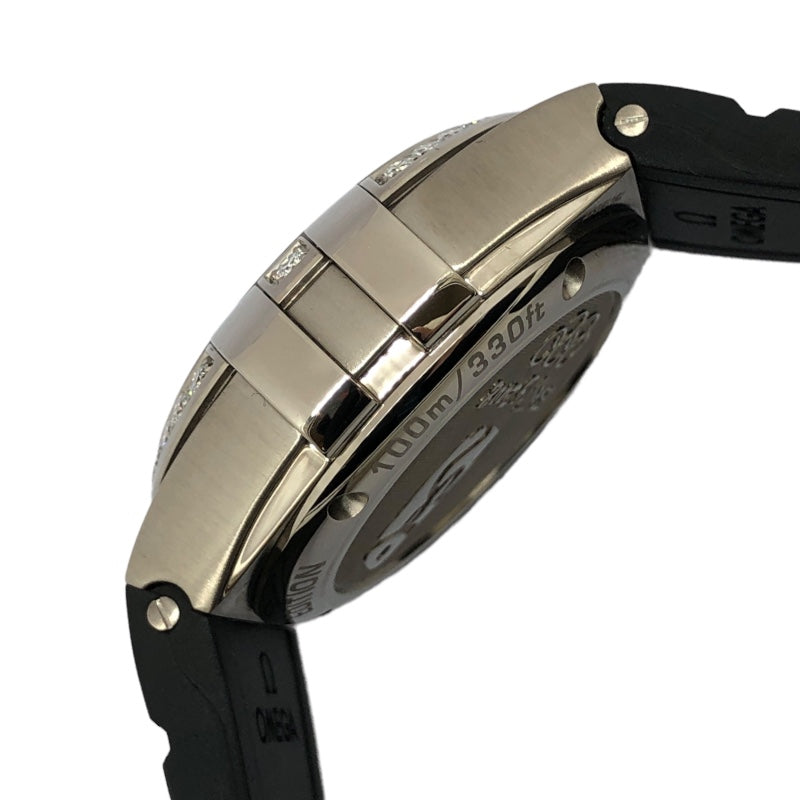 オメガ OMEGA コンステレーション ダブルイーグル クロノグラフ 121.57.35.50.02.001 シルバー K18WG/ラバーベルト 自動巻き メンズ 腕時計