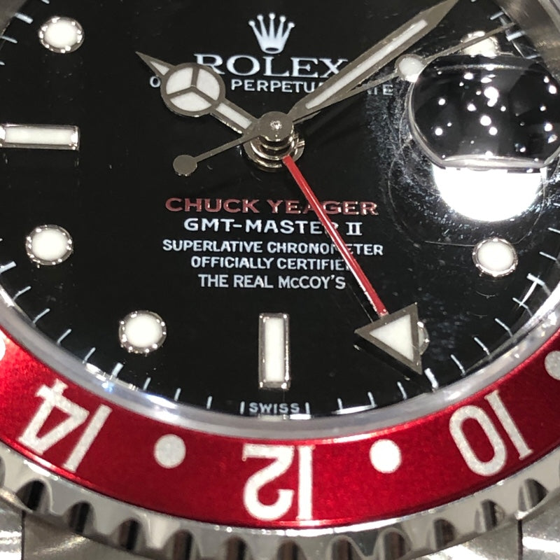 ロレックス ROLEX GMTマスター2 U番 チャック・イェーガー 16710