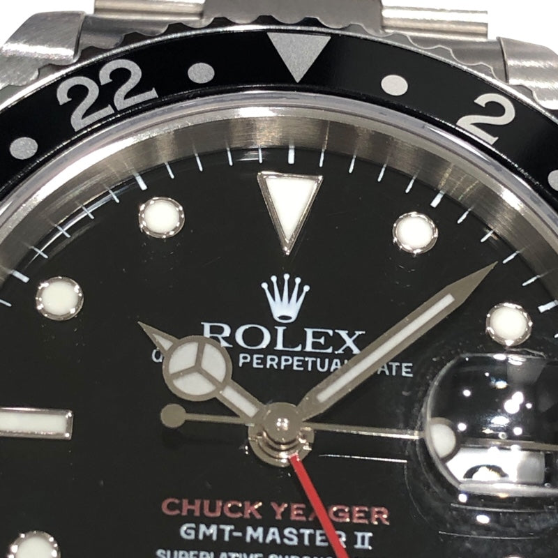 ロレックス ROLEX GMTマスター2 U番 チャック・イェーガー 16710
